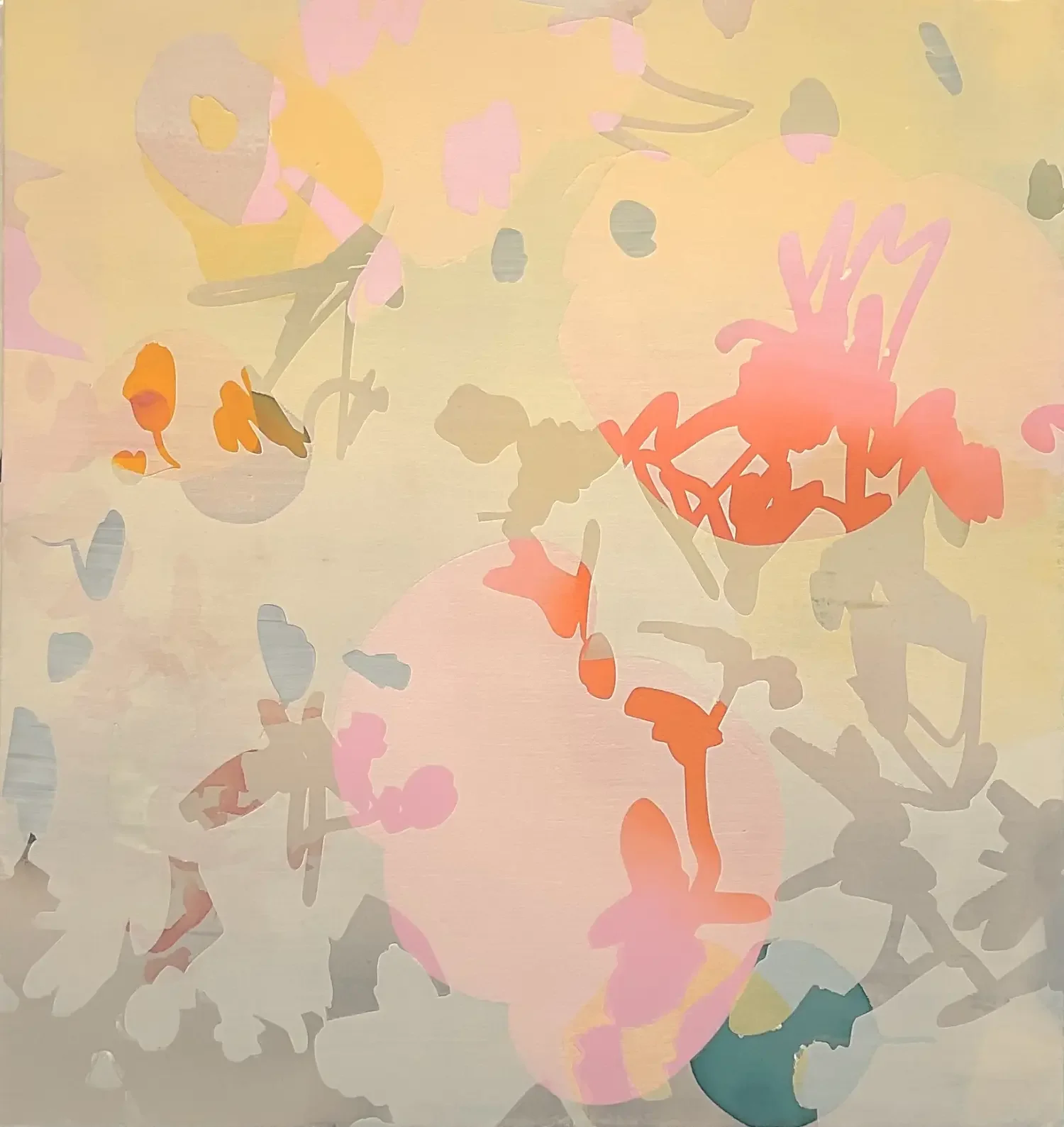 Yellow Grey Haze 2025
Acrylic on canvas
30” x 28”