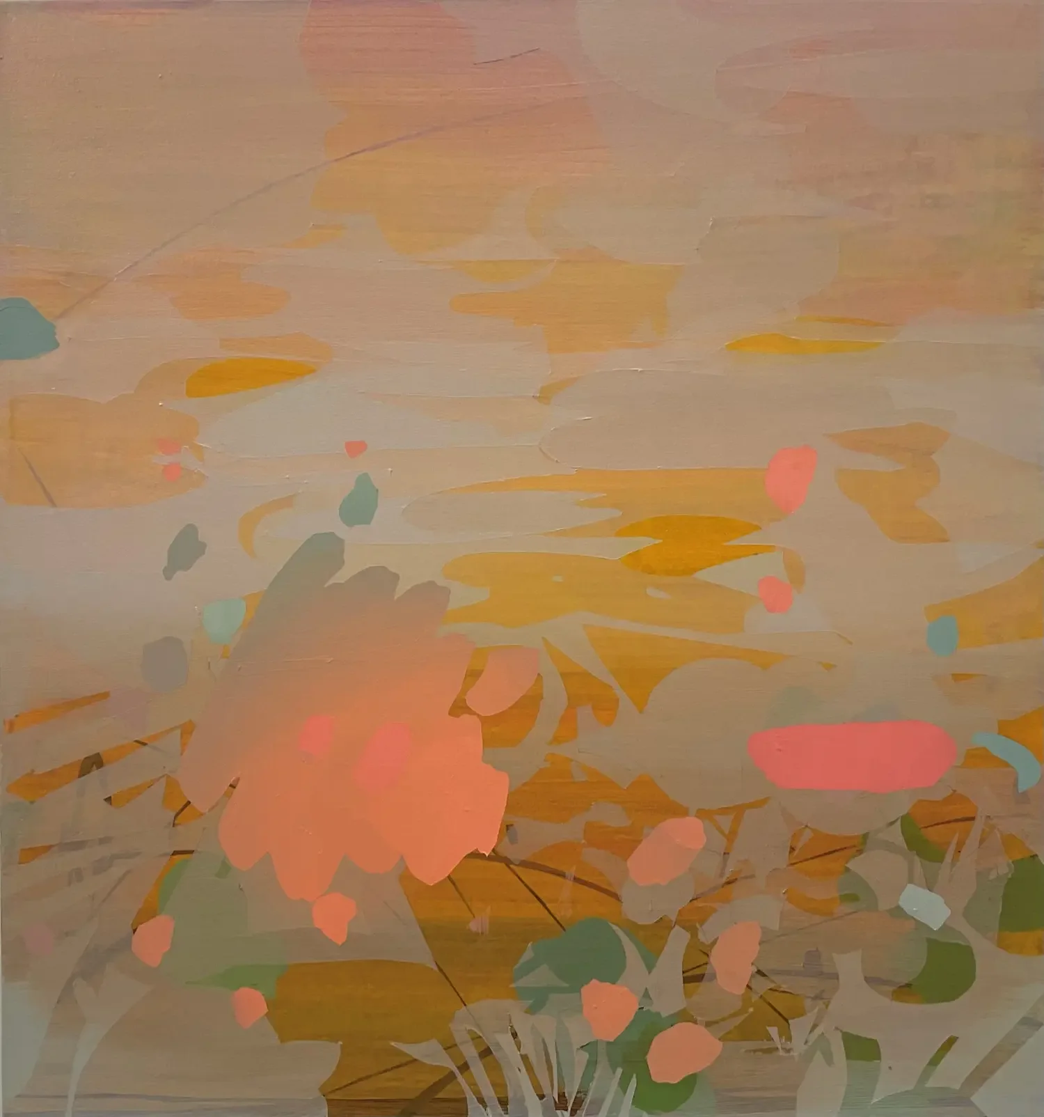 Orange Pink Dapple 2026
Acrylic on canvas
30” x 28”