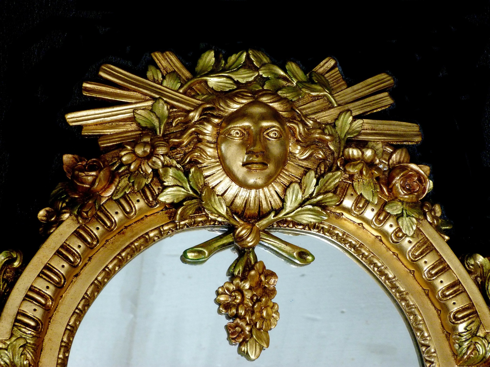 Gilded Gold Antique Mirror