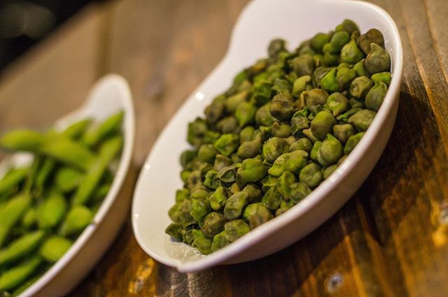 We have the sides covered too with Young Steamed Edamame and Steamed Green Chickpeas.  Come experience a new philosophy in nightlife. #vegan #vegetarian #YXE #glutenfree #nightlife #dtnyxe #karma #plantbased