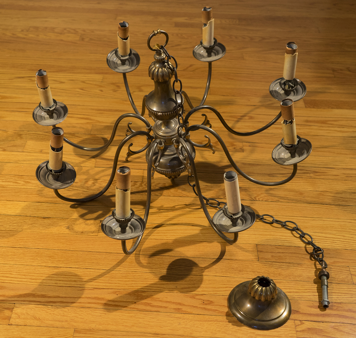 Italian Brass Chandelier