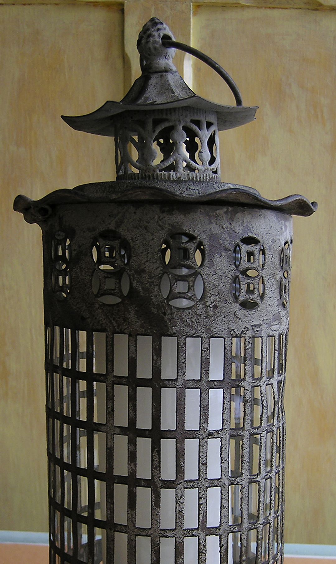 Decorative Metal Candle Lantern - Detail Shot