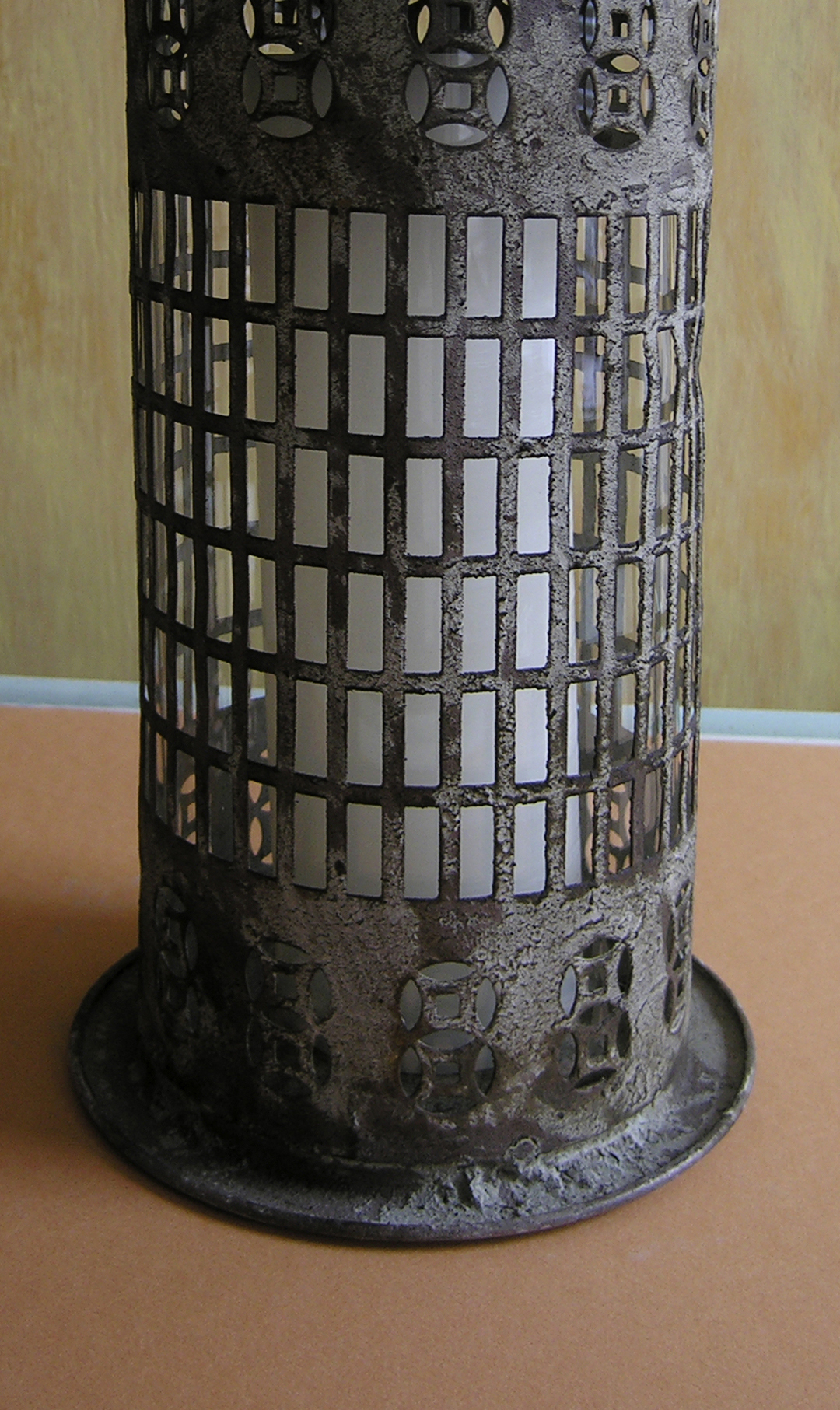 Decorative Metal Candle Lantern - Detail Shot