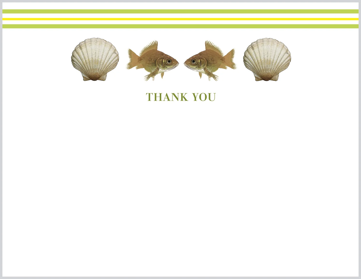 Gold Fish, Thank You - Boxed Note Cards