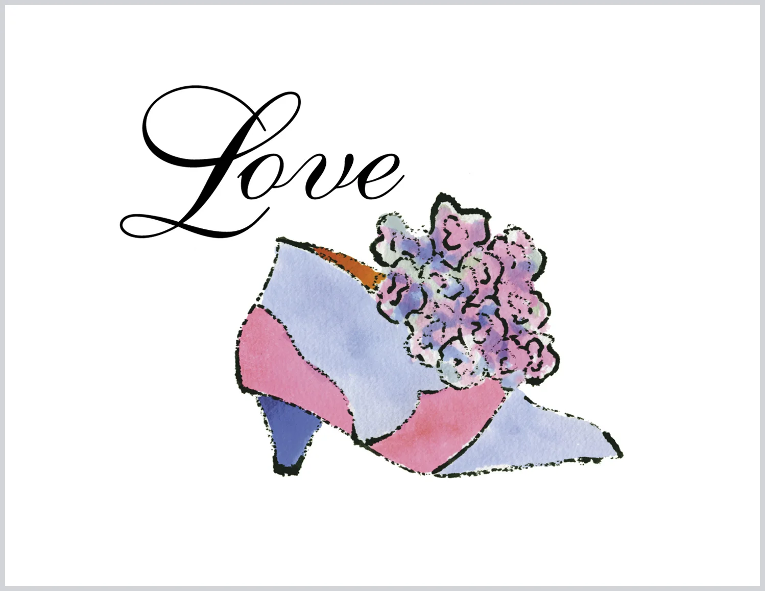 Bouquet Bootie, Love - Boxed Note Cards