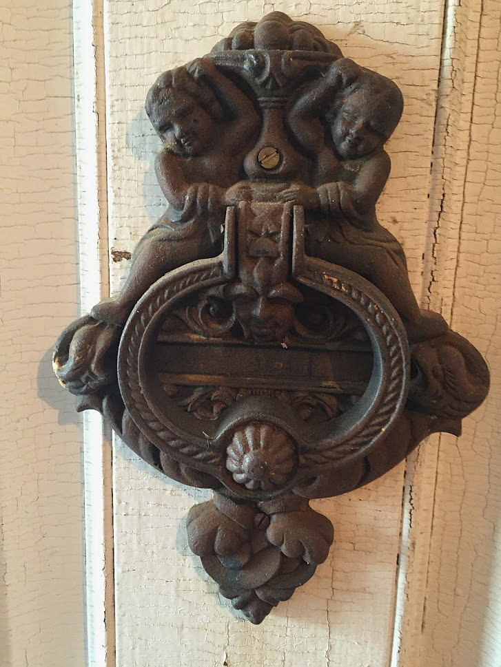 Front Door Cherub Brass Door Knocker