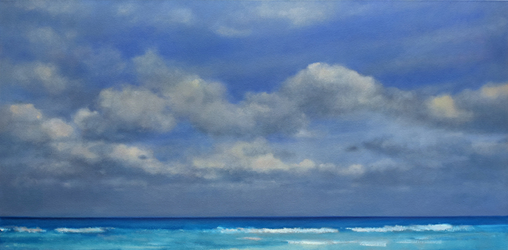 Tropical Blue, 24 x 48