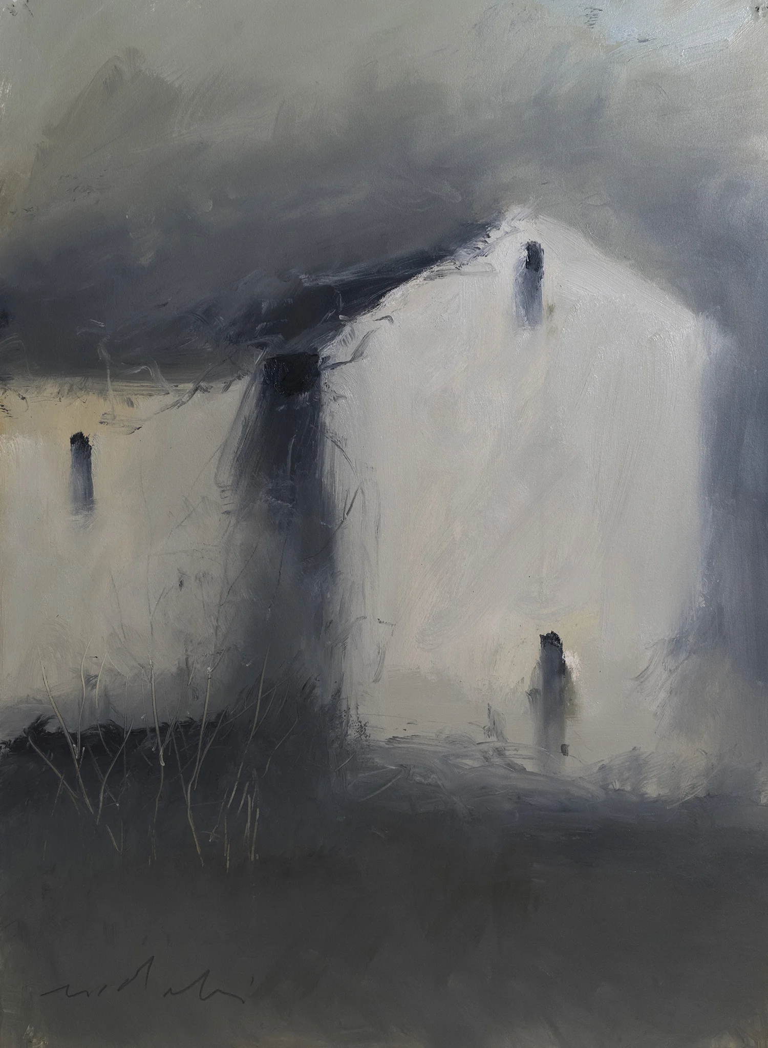 Victor Mirabelli Uncharted Terrain Collection #17 Oil on Paper