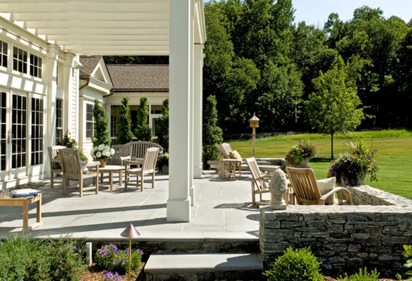 Pergola on Stone Terrace