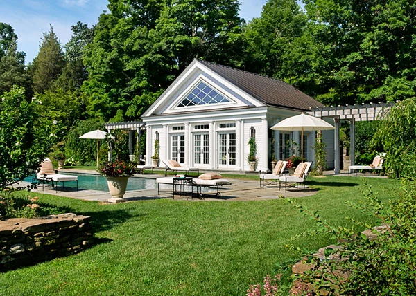 Twin Pool House Pergolas