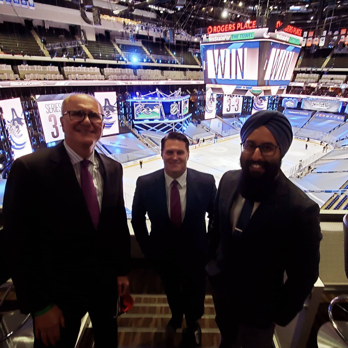Fantastic job by Chris Cuthbert &amp; Louie DeBrusk on calling 45 #StanleyCup playoff games from HubCity Edmonton, including a stretch with several games each day &amp; games that spanned over a month without a day off!

Was humbled to be beside thes