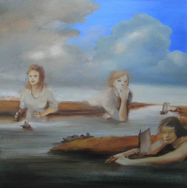 A Day Over Reaches, oil on board, 2013