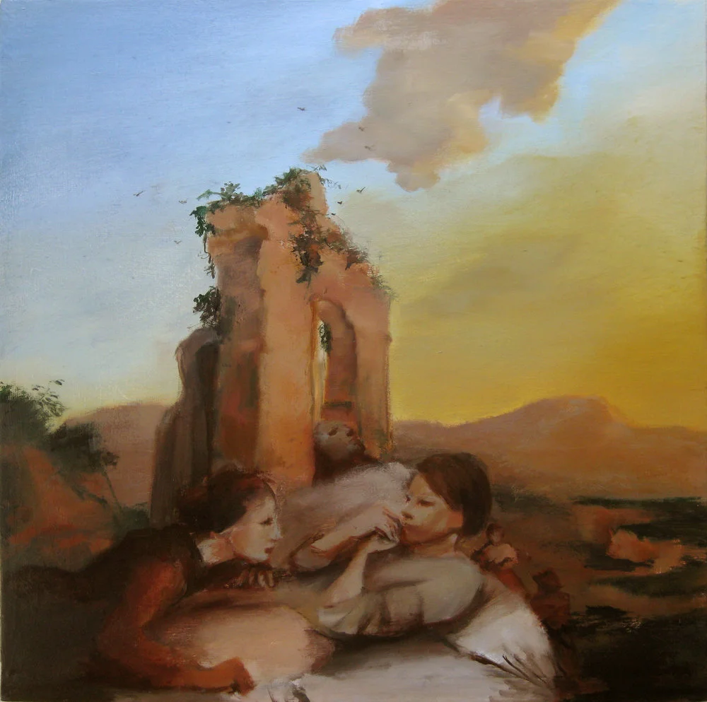Lay & Bristle, oil on board, 2013