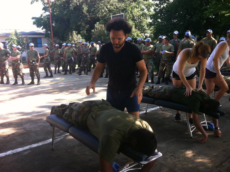 Serving the Uruguay soldiers at the United Nations base in Haiti