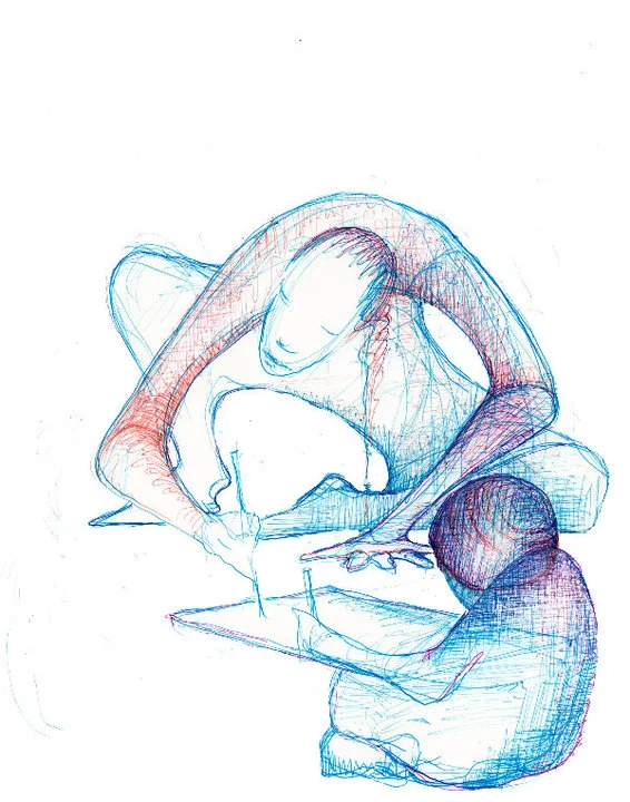 Drawing by Susan Arnsten-Russell