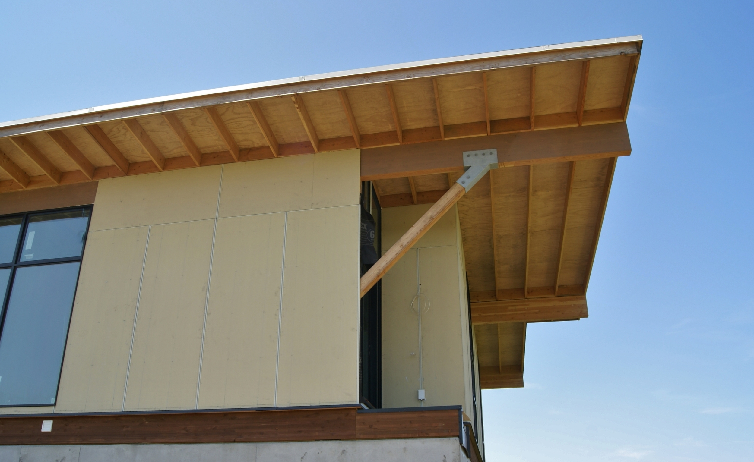 Beams supporting standard rafter framing