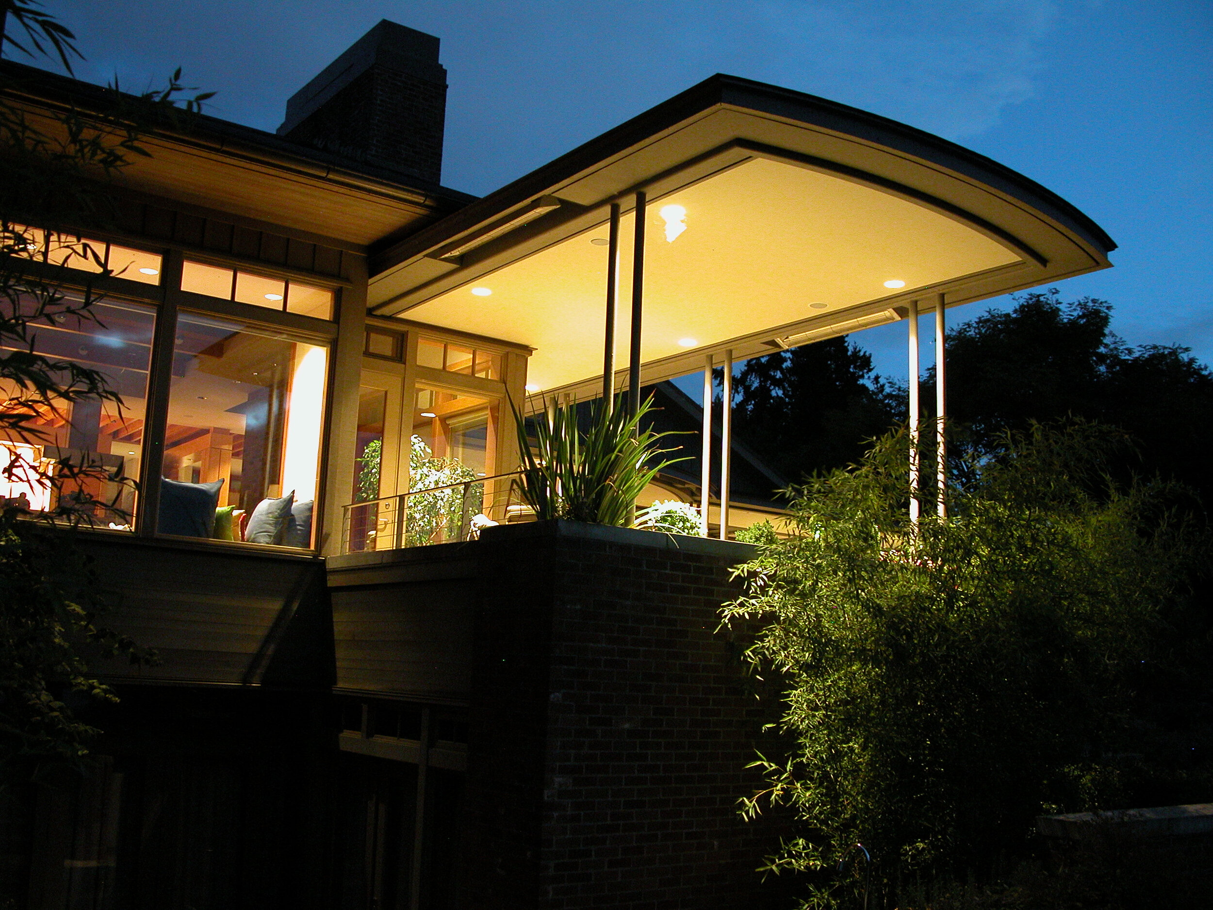 Terrace canopy projection