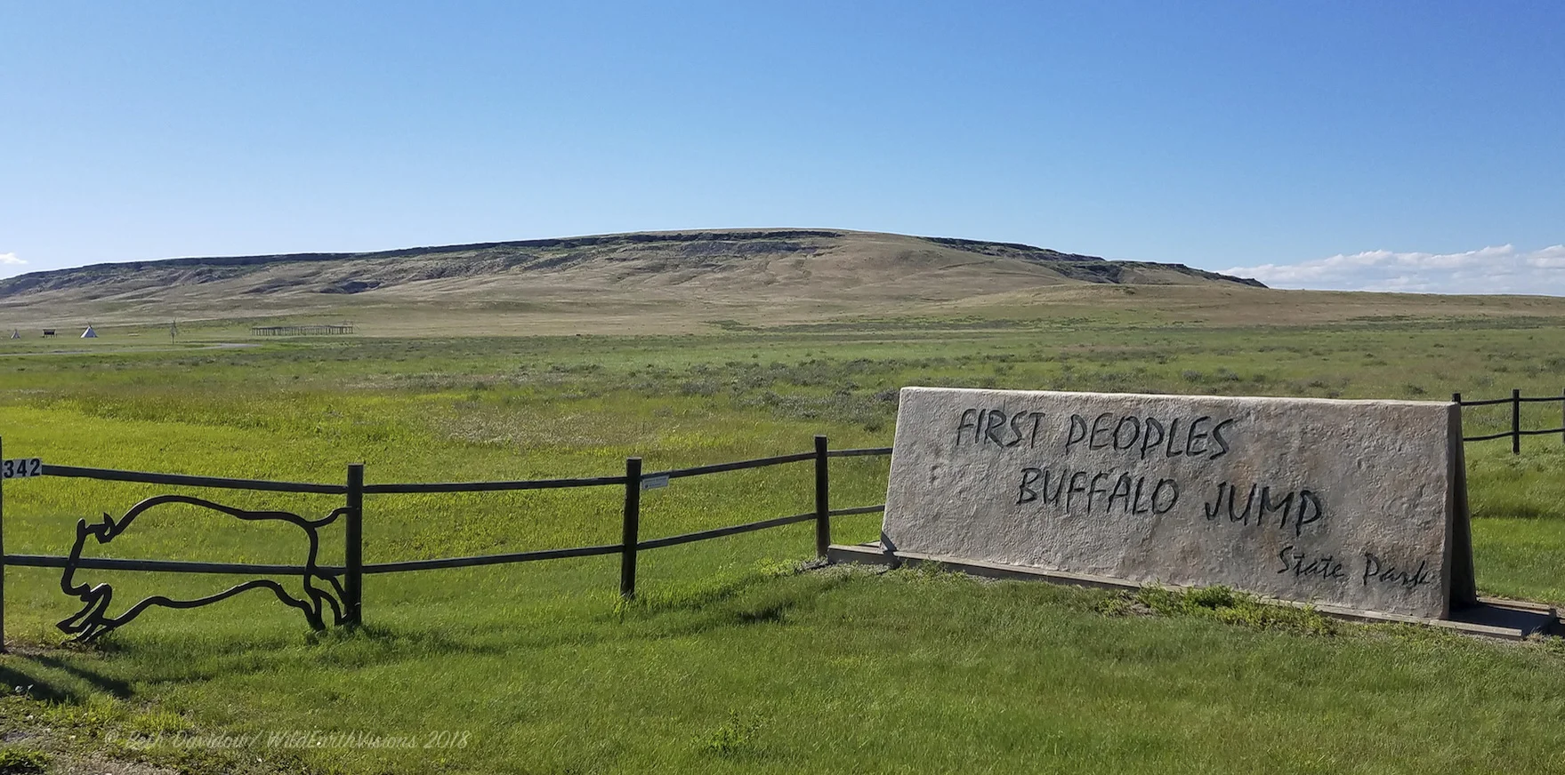 Entrance to the State Park and it's excellent interpretive center and trails