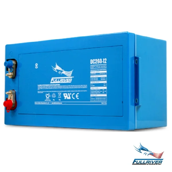 DC260-12 Dimensions: L521mm W269mm H220mm Weight: 78.2kg 12 Volts 260AH