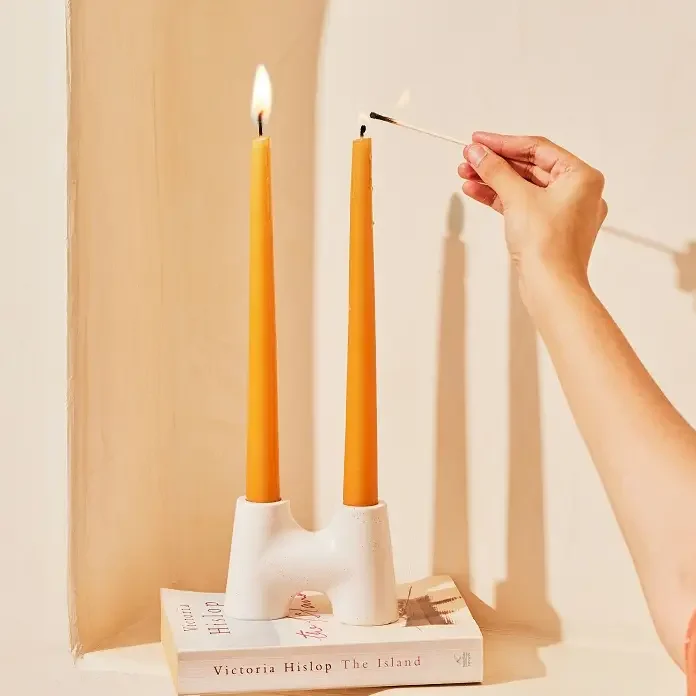 double candle holder