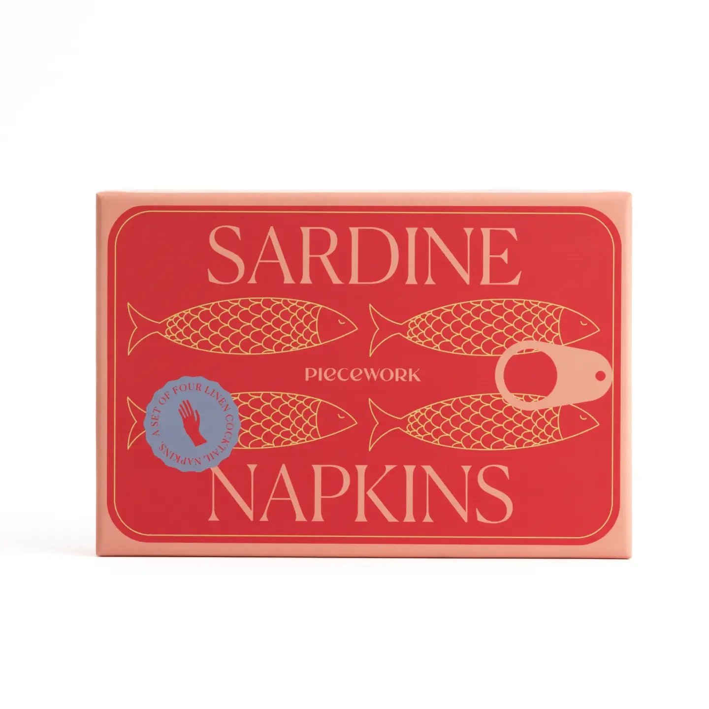 sardine cocktail napkins - set of 4