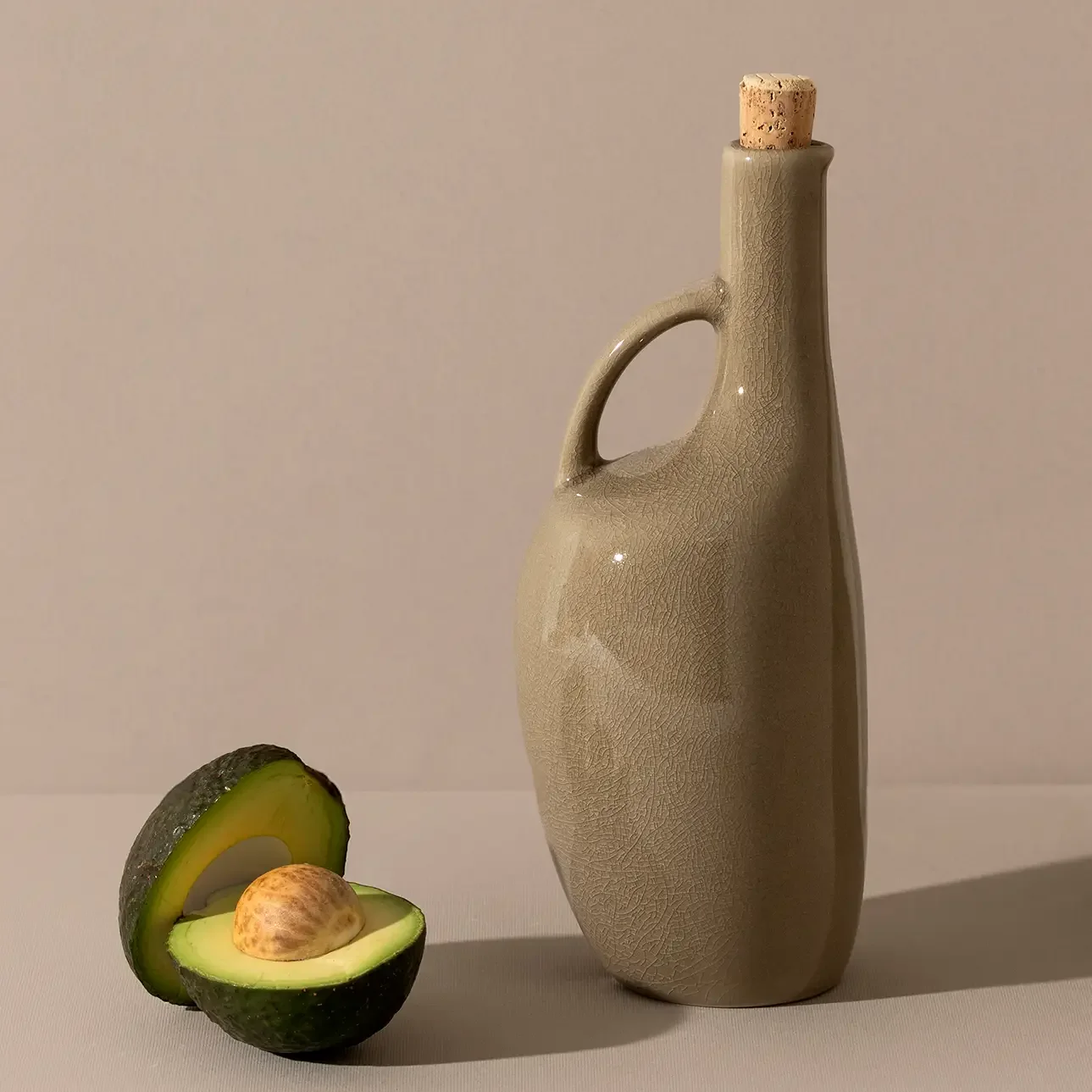 Stoneware Olive Oil Dispenser