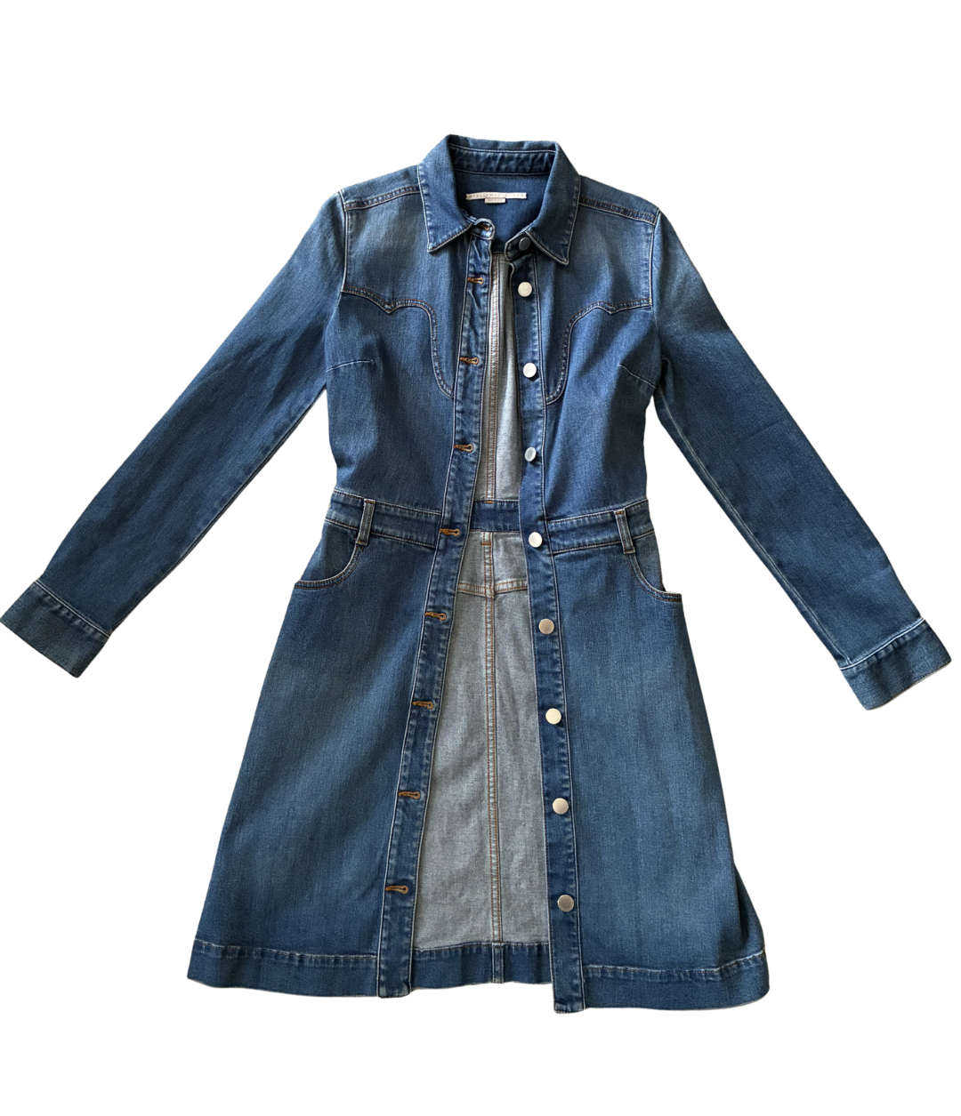 Stella McCartney Denim Shirt Dress — Made in Italy