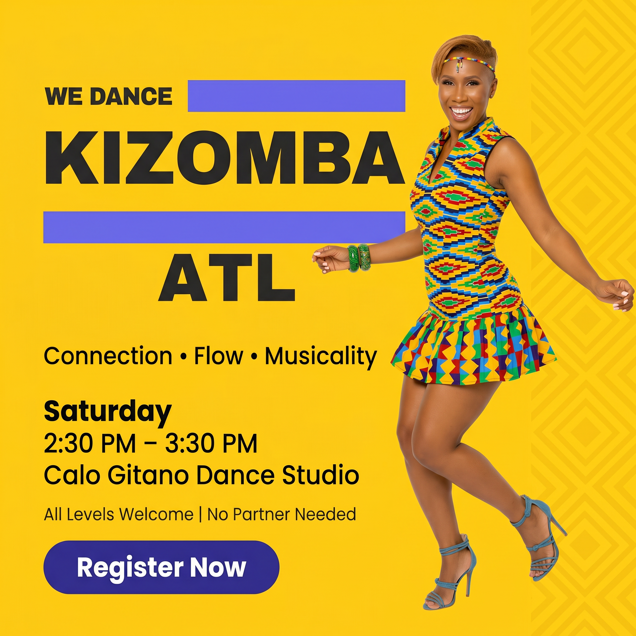 May 2nd Group Kizomba Class 2:30 PM