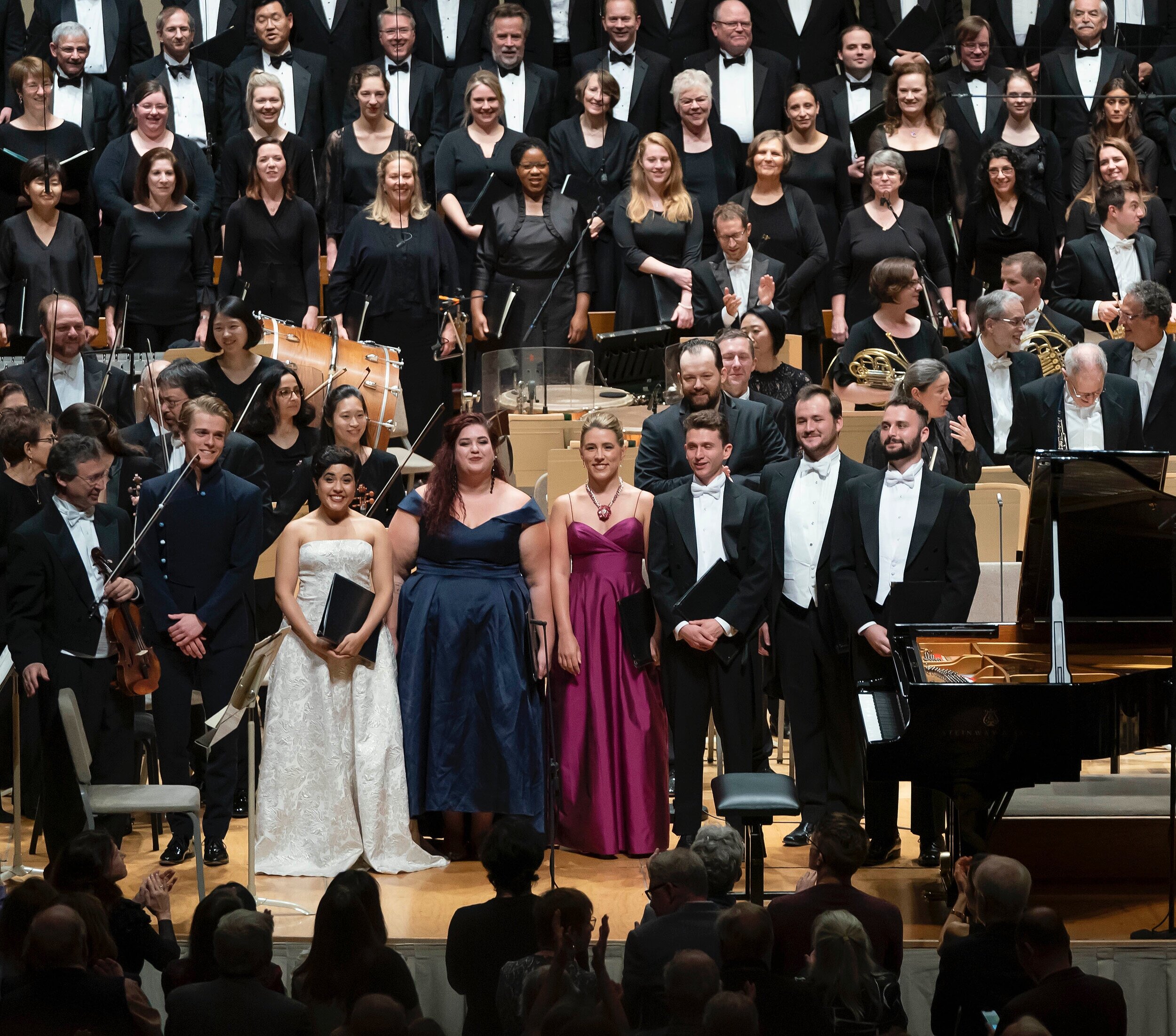  Andris Nelsons conducting the BSO and Tanglewood Festival Chorus in Beethoven’s Fantasy in C minor for piano, chorus, and orchestra, with special guest Arthur Jussen. Opening Night, September 19, 2019. Andris Nelsons, conductor Arthur Jussen, piano 