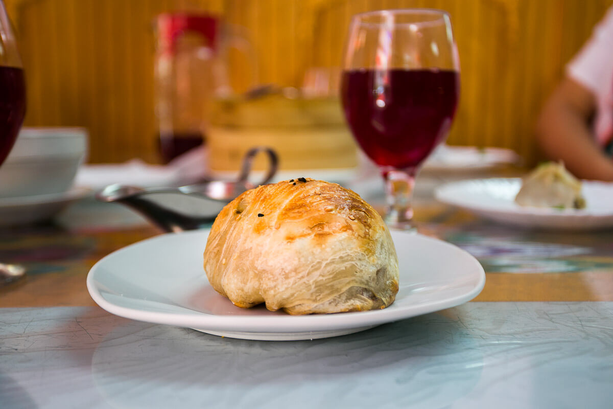  Another doughy lamb stuffed vehicle,  Samsa , has a golden flaky snap. When we asked for suggestions, our waitress suggested we try the sweet, fruity juice called  Compot.  