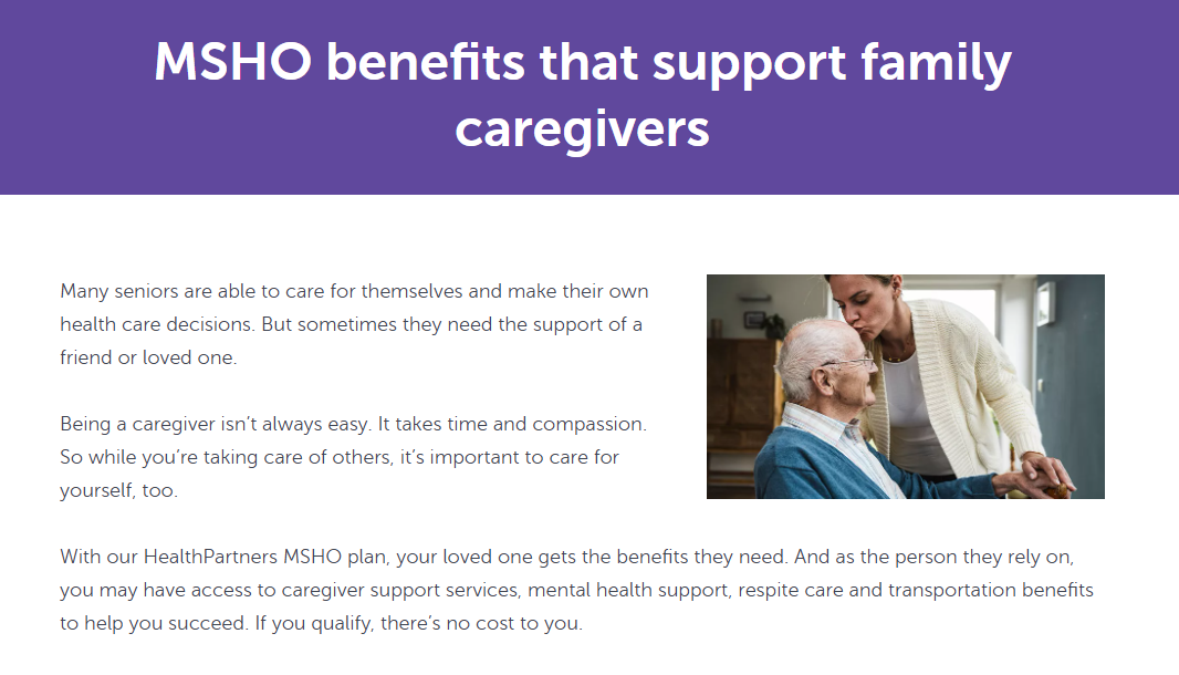 Caregiver support services