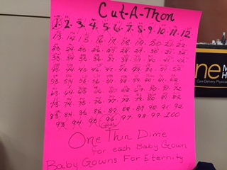 Final Tally: 96 Gowns Cut Out on 5/11/2016
