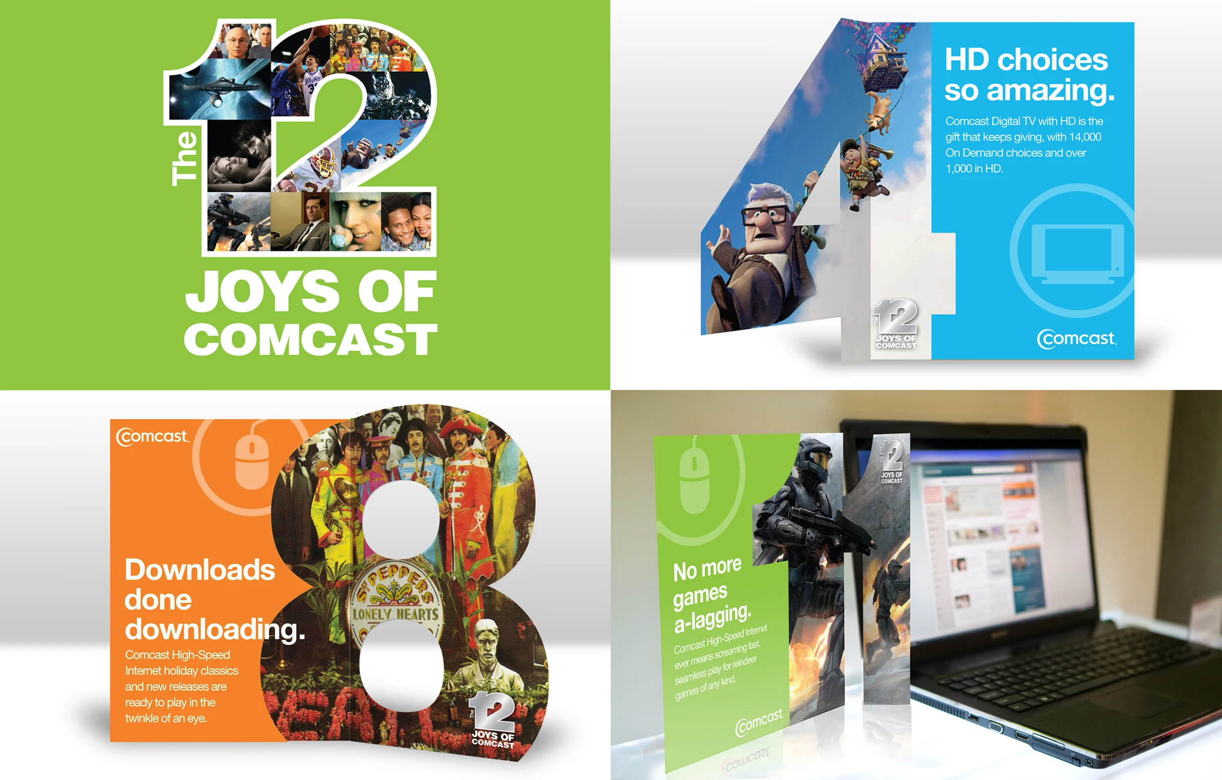 Comcast Holiday Signage