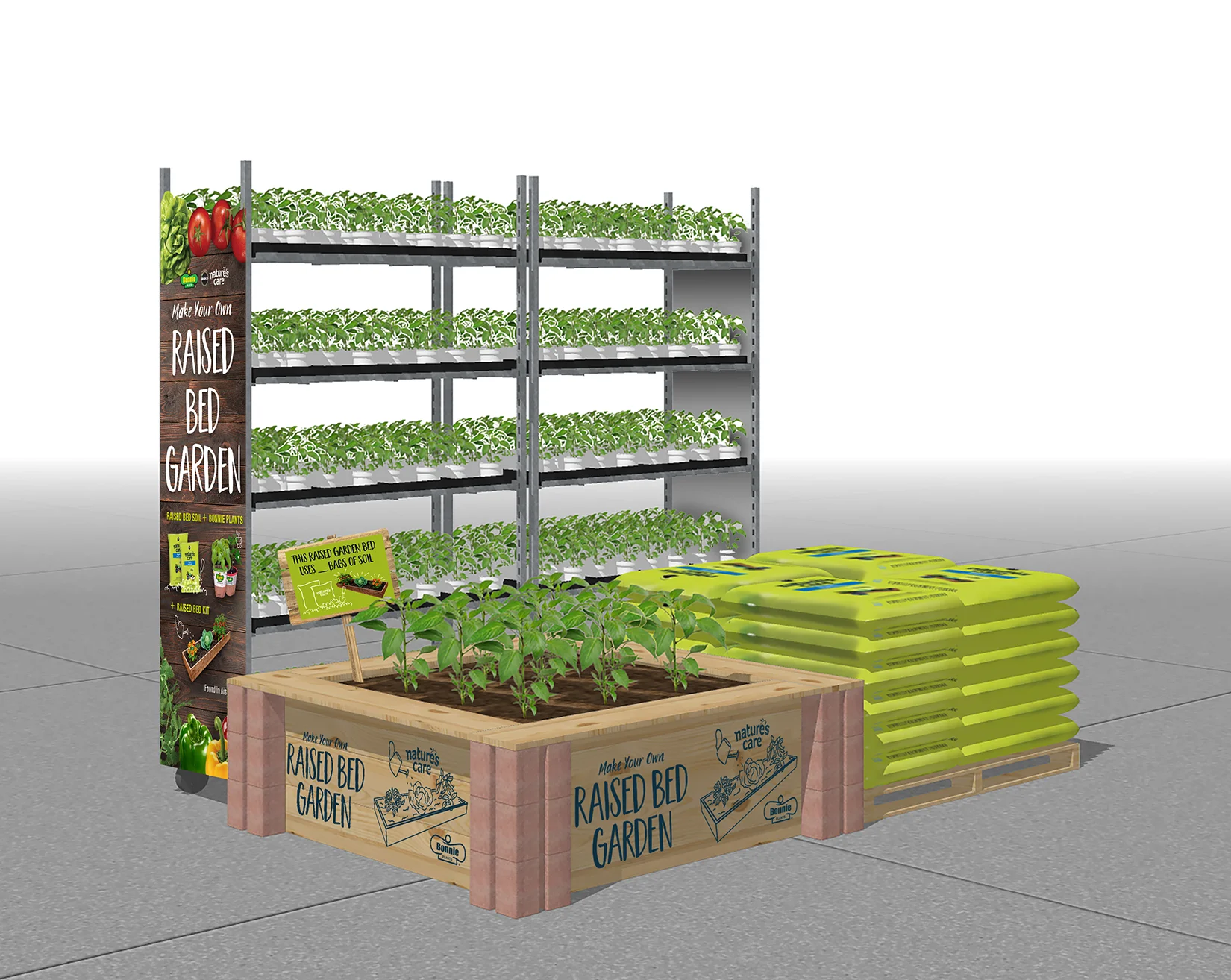 Bonnie & Natures Care HD Raised Bed Garden Display
