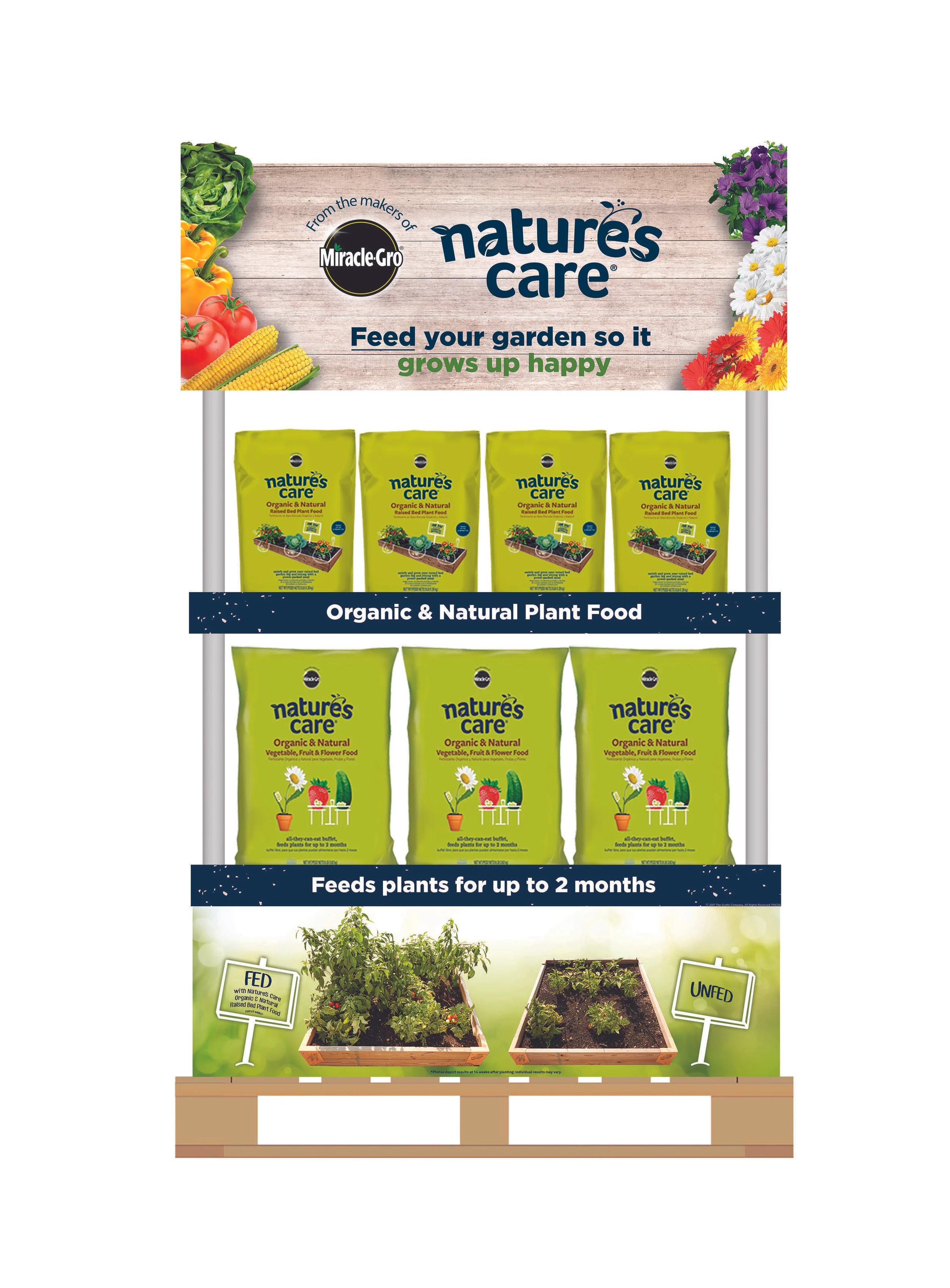 Miracle-Gro Nature's Care Palette Display