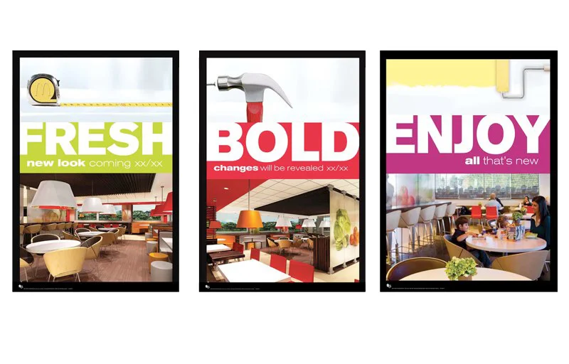 McDonald’s Store Re-Imaging Posters