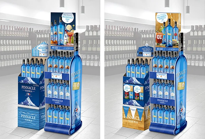 Pinnacle Bottle & Case Displays