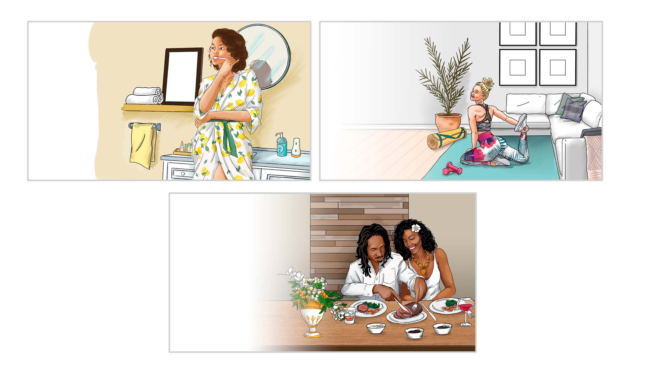  Glade lifestyle occasion concept sketches 
