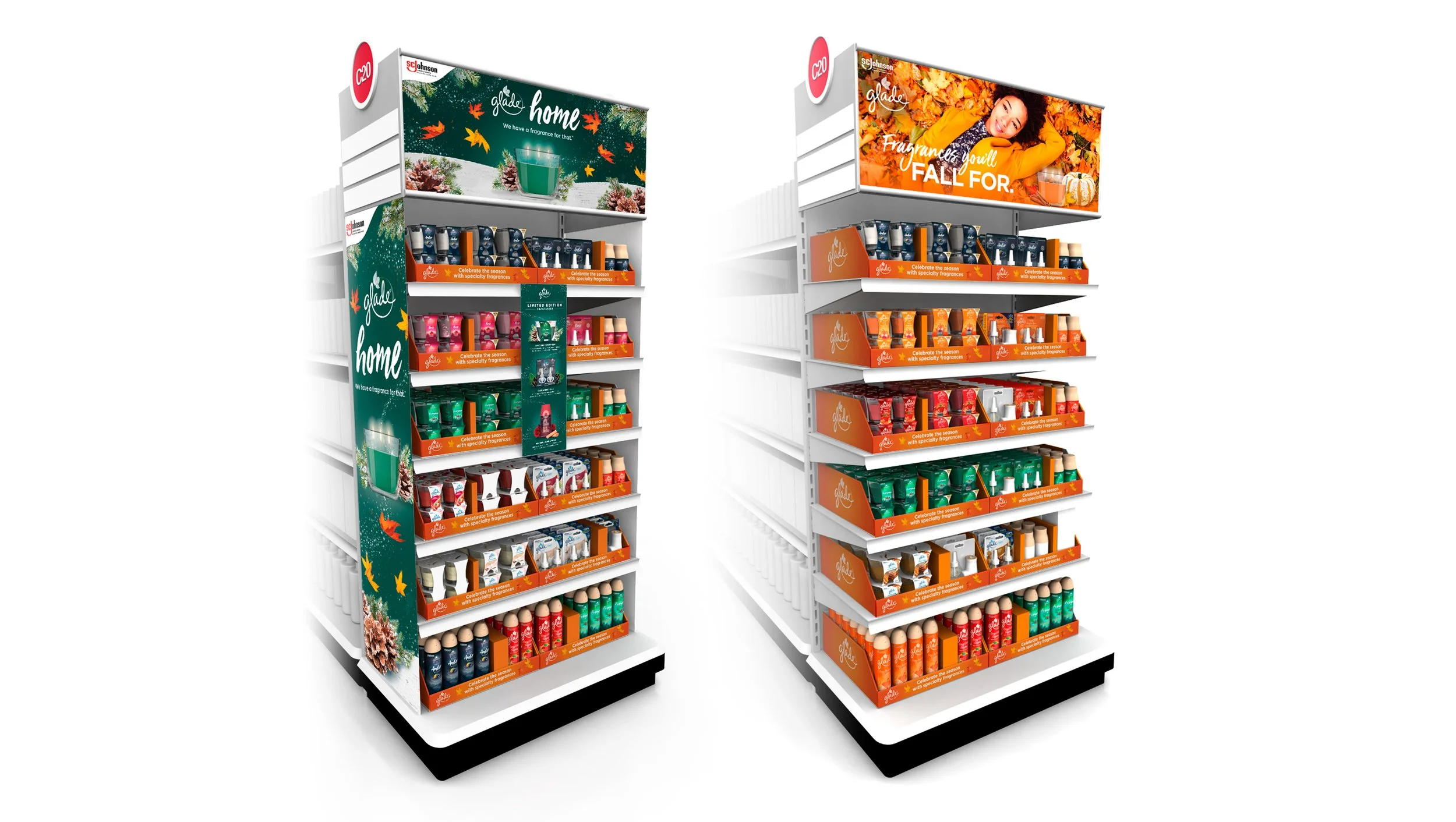 Glade Fall/Winter Endcaps