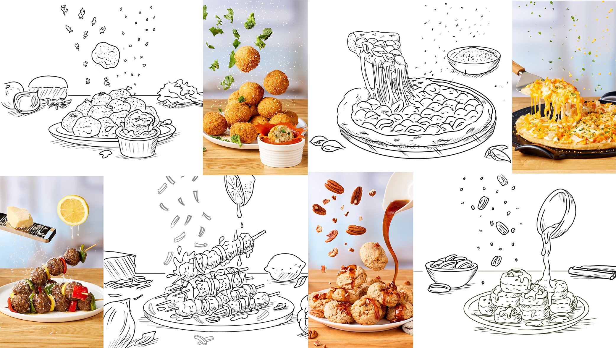 Quaker Culinary Recipe Sketches