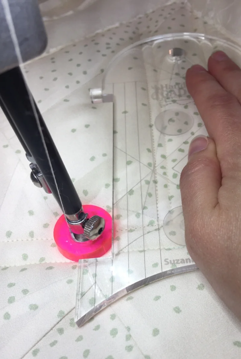 Handi Quilter versa tool ruler used on longarm