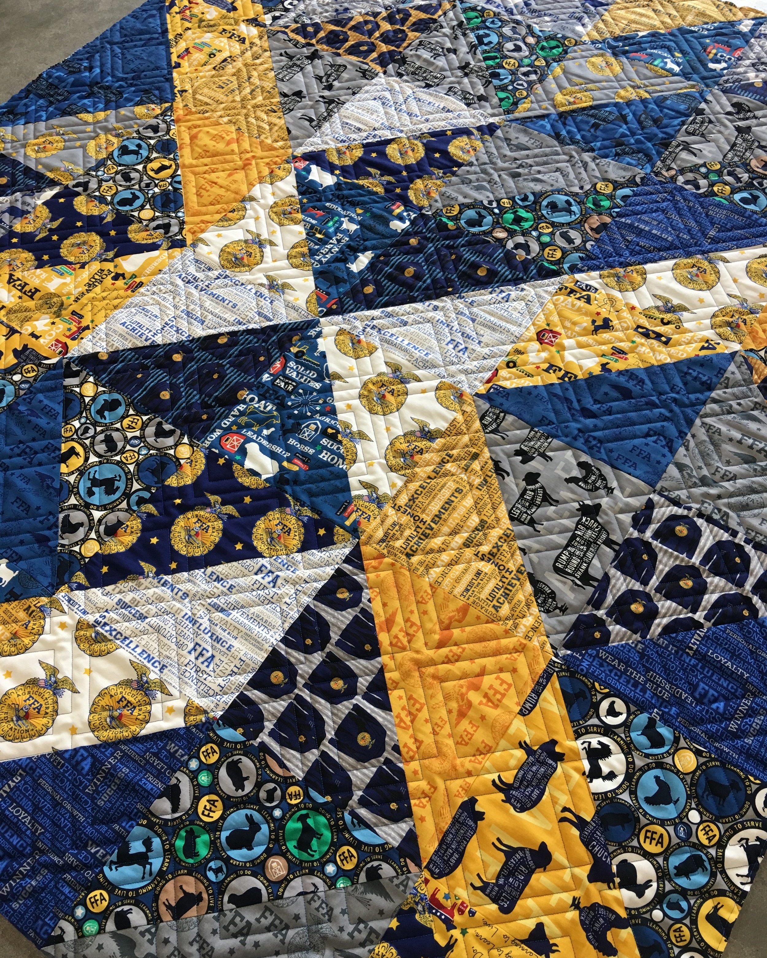 Quilting Design: Diagonal Plaid