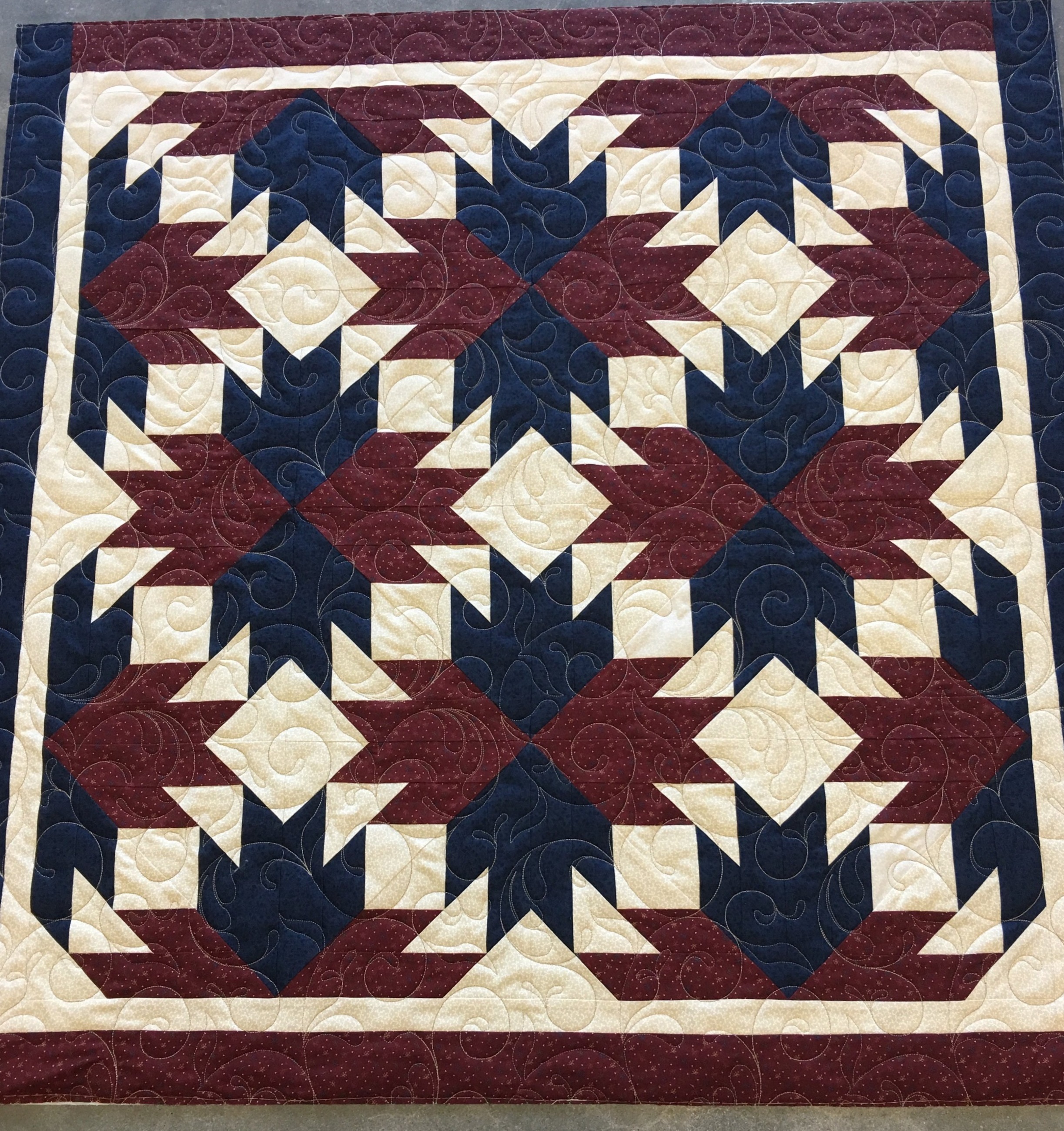 Quilting Design: Swirling