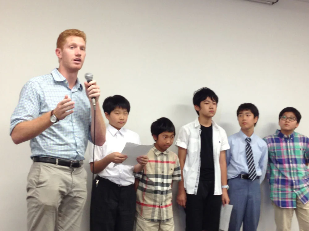 JP Introduced His Team of Students to the Audience