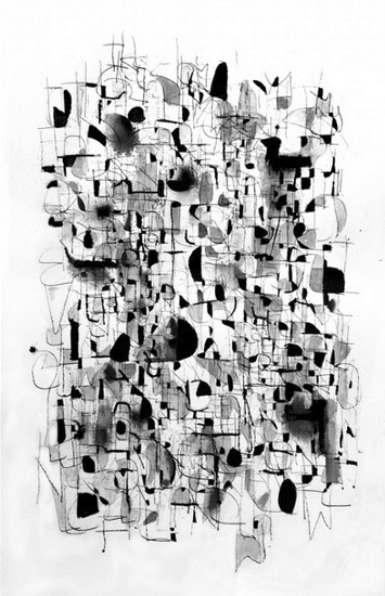 5.3.2014 Ink on Paper 20" x 31.5" •