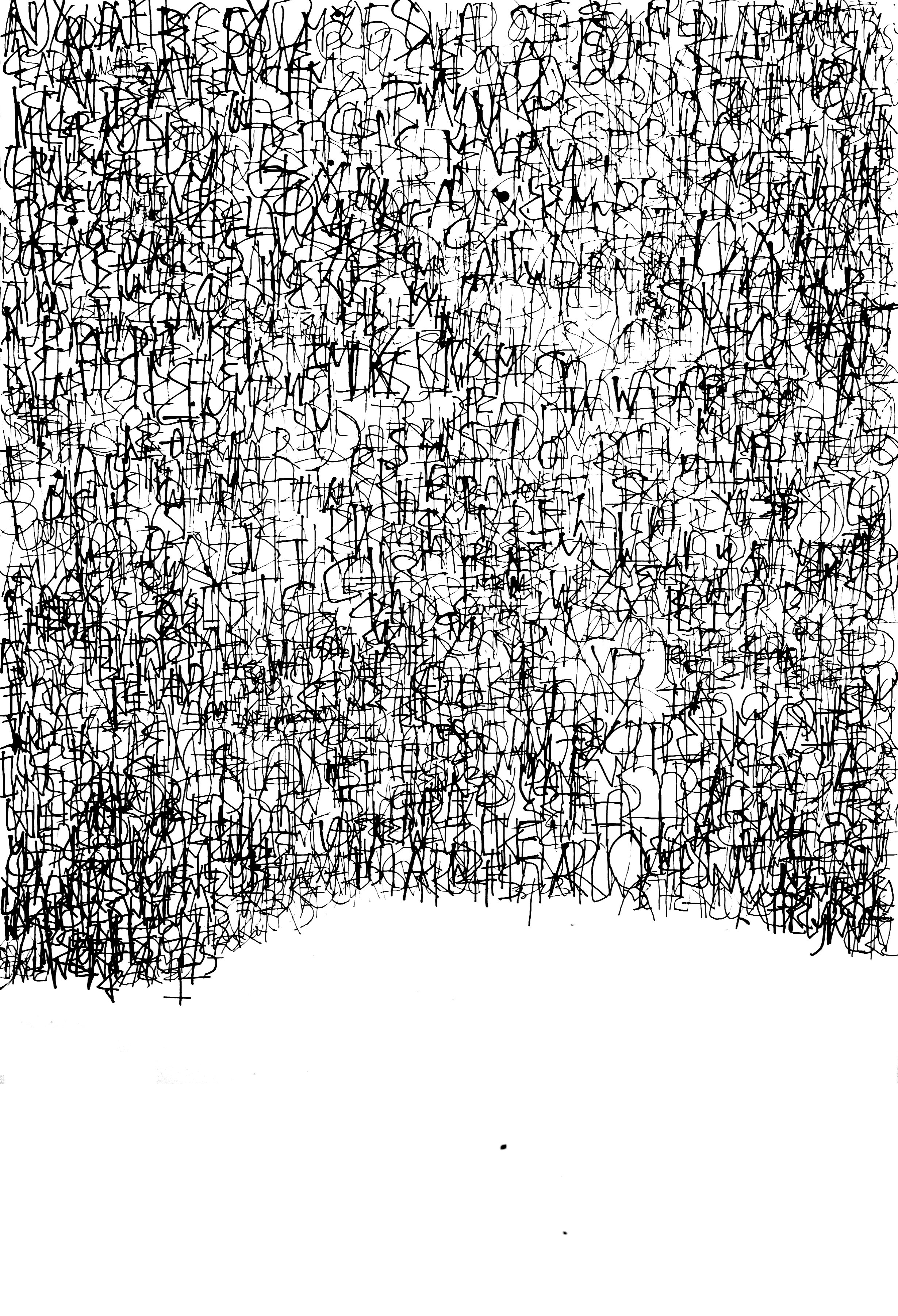  06.11. 2010_B  40” x 61” Ink on Paper  
