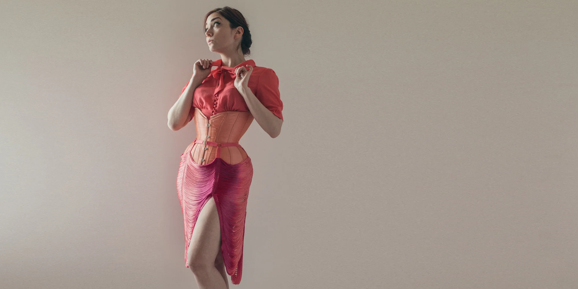 Corset: Pop Antique | Skirt: Made By Niki | Model: Victoria Dagger | Photo © Joel Aron