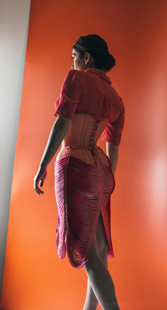 Skirt: Made By Niki | Corset: Pop Antique | Model: Victoria Dagger | Photo © Joel Aron