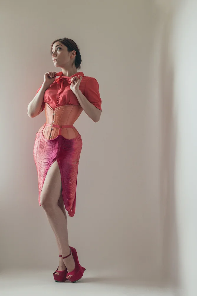 Skirt: Made By Niki | Corset: Pop Antique | Model: Victoria Dagger | Photo © Joel Aron