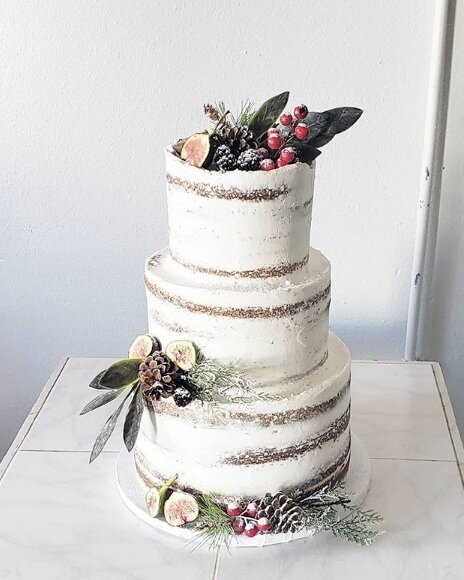 Beautiful Naked Wedding Cake Ideas